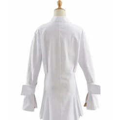 Solid Color Turn Down Collar Cargo Style Shirt Dress -Amour Vert shop 200717206 9