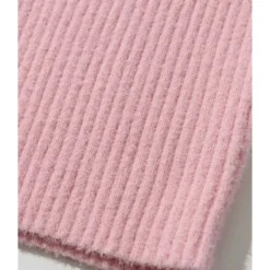 Mock Neck Plain Ribbed Knitting Dress With Sleeves 30 Mock Neck Plain Ribbed Knitting Dress With Sleeves -Amour Vert shop 201124680 6