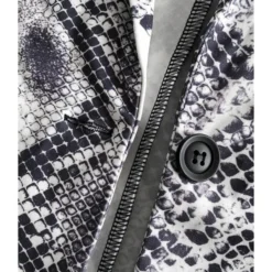 2 Pieces Snakeskin Print Blazer And High Rise Dress Pants Set -Amour Vert shop 201201774 6