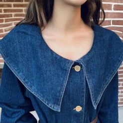 Wholesale Navy Collar Denim Dress With Belt SD181156 11 Wholesale Navy Collar Denim Dress With Belt SD181156 -Amour Vert shop 20a13ead 6733 4372 9290 eb16de81c037 699E328E4DD37F787F000B9F0E7C610C