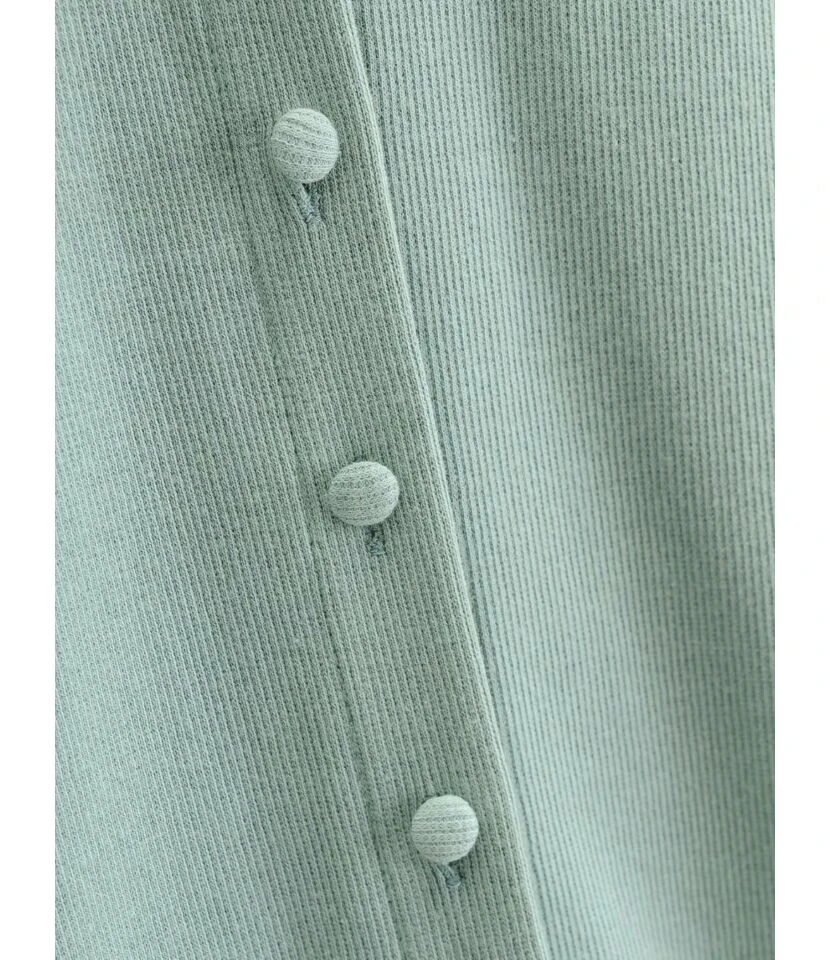 Peak Neck Solid Ribbed Knitting Dress 11 Peak Neck Solid Ribbed Knitting Dress - Image 9