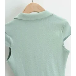 Peak Neck Solid Ribbed Knitting Dress 21 Peak Neck Solid Ribbed Knitting Dress -Amour Vert shop 210118224 5
