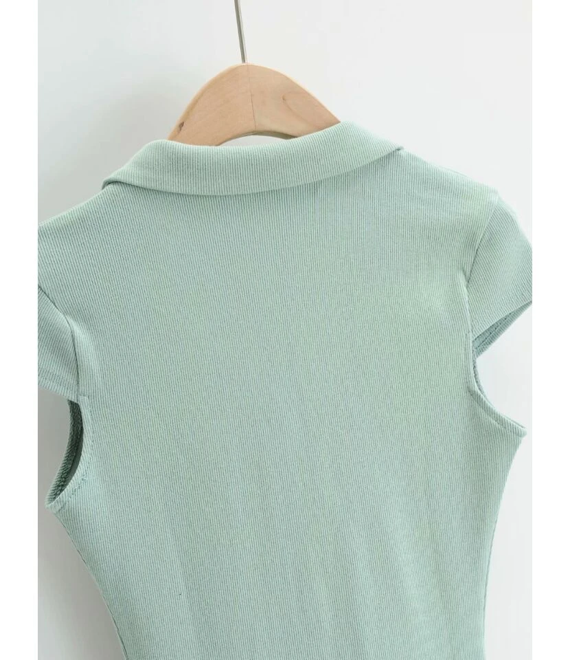 Peak Neck Solid Ribbed Knitting Dress 12 Peak Neck Solid Ribbed Knitting Dress - Image 10