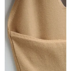 Two Pieces Jersey Set Crop Cardigan With Backless Halter Dress -Amour Vert shop 210118533 11