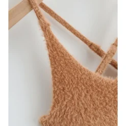 Criss Cross Back Fuzzy Knitted Suspender Dress 22 Criss Cross Back Fuzzy Knitted Suspender Dress -Amour Vert shop 210118942 3