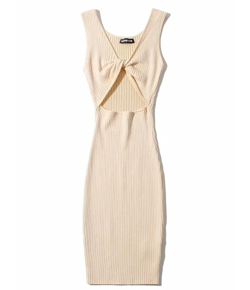 Reversible Knotted Rib-knit Tank Dress Cheap Wholesale Womens Clothing Dresses 7 Reversible Knotted Rib-knit Tank Dress Cheap Wholesale Womens Clothing Dresses - Image 5