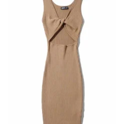 Reversible Knotted Rib-knit Tank Dress Cheap Wholesale Womens Clothing Dresses 20 Reversible Knotted Rib-knit Tank Dress Cheap Wholesale Womens Clothing Dresses -Amour Vert shop 210302838 15