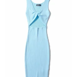 Reversible Knotted Rib-knit Tank Dress Cheap Wholesale Womens Clothing Dresses 22 Reversible Knotted Rib-knit Tank Dress Cheap Wholesale Womens Clothing Dresses -Amour Vert shop 210302838 1