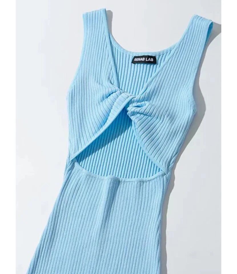 Reversible Knotted Rib-knit Tank Dress Cheap Wholesale Womens Clothing Dresses 12 Reversible Knotted Rib-knit Tank Dress Cheap Wholesale Womens Clothing Dresses - Image 10