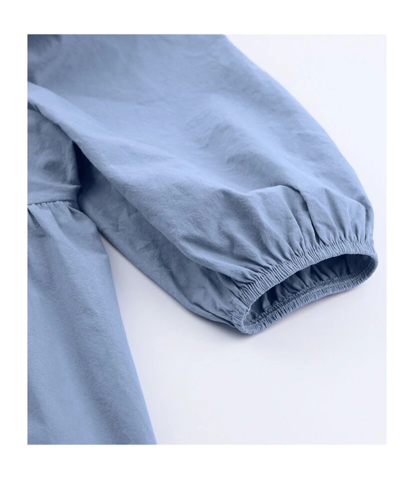 Puff Sleeve V-neck Flare Dress 11 Puff Sleeve V-neck Flare Dress - Image 9