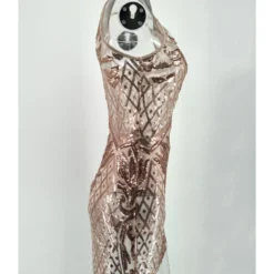 Sequin Detail Print Sling Bodycon Dress 210519047 12 Sequin Detail Print Sling Bodycon Dress 210519047 -Amour Vert shop 210519047 4