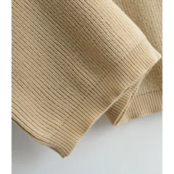 Lapel Button Knit Short Sleeve Plain Bodycon Dress 210601763 -Amour Vert shop 210601763 8