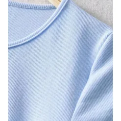 Solid Color Smock Lace-up Short Sleeve Bodycon Dress 210601979 -Amour Vert shop 210601979 4