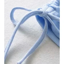 Solid Color Smock Lace-up Short Sleeve Bodycon Dress 210601979 -Amour Vert shop 210601979 5