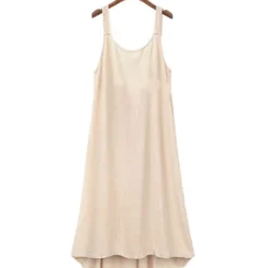 Plus Size Solid Color Casual Suspender Dress Wholesale 210602709 -Amour Vert shop 210602709 2