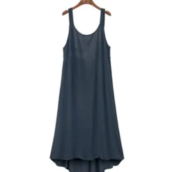 Plus Size Solid Color Casual Suspender Dress Wholesale 210602709 -Amour Vert shop 210602709 9