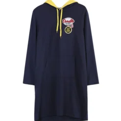 Plus Size Color Block Drawstring Pocket Detail Long Sleeves Hooded Dress 210621903 -Amour Vert shop 210621903 7