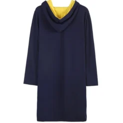 Plus Size Color Block Drawstring Pocket Detail Long Sleeves Hooded Dress 210621903 -Amour Vert shop 210621903 8
