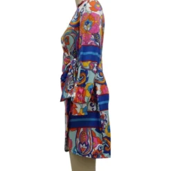 Long Sleeve V-Neck Bodycon Dress With Belt 210810705 -Amour Vert shop 210810705 4