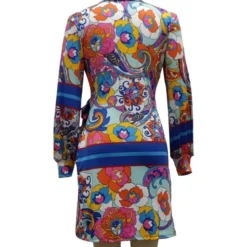 Long Sleeve V-Neck Bodycon Dress With Belt 210810705 -Amour Vert shop 210810705 5