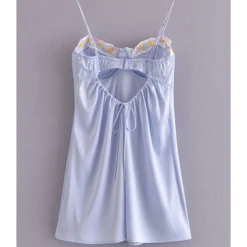 Sexy Spaghetti Strap Sleeveless Ruffled Dress Wholesale Clothing 210821622 -Amour Vert shop 210821622 2