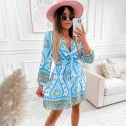 Fashion Print V-Neck Dress Casual Long Sleeve Loose Swing Wholesale Dresses SDN562005 -Amour Vert shop 26e6f16f d29a 42a9 a0e0 75fdd348ac41 O1CN01zxNZKT1OfIlLc9K8g 2223191732 0 cib