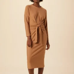 Russo Luxe Fleece Dress - Camel