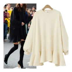 Round Neck Lantern Sleeve Sweatshirt Dress SD070138 -Amour Vert shop 2a6a3fbe 4061 47b9 853a 135f0fba8e82 EF13B8FC76988F9F7A19015AD46D8B24