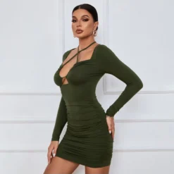 Sexy Halter-Neck Hollow Strap Tight Long Sleeve Bodycon Dress Wholesale Dresses SDN538004 -Amour Vert shop 2ca9ff50 3eb9 4e59 b97a dfec78ba5ec6 9feae7c16fa488f72d946dbc4181ffa6