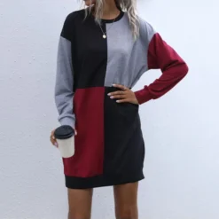 Long Sleeve Dress Color Blocking Bulk Women Vendors SD160459 10 Long Sleeve Dress Color Blocking Bulk Women Vendors SD160459 -Amour Vert shop 334fdab0 d8ec 4ec2 887b f6fe742b187c CF3530FD12BA86600A799597E2963ED7