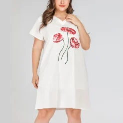 Flower Print Wholesale Plus Size T Shirt Dress SD200005 9 Flower Print Wholesale Plus Size T Shirt Dress SD200005 -Amour Vert shop 33ced491 fb07 463e a872 7b4dc399a5ae C17F48BFCE3C4AB1103129FB2E85968C