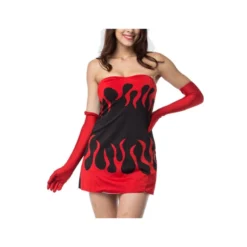 Halloween Vampire Devil Style Sexy Tube Mini Dress Wholesale Sets Clothing SON561841