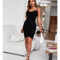 Sexy Suspenders Mini Dress Solid Color Lace-Up Irregular Body-Con Wholesale Dresses SDN560666 -Amour Vert shop 3afaa497 11b2 4b54 b352 9836e4a79edd 002bf2913d35b644135c9221da769e31