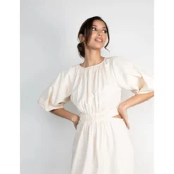 Lace-Up Hollow Short Sleeve Puff Sleeve Round Neck Casual Dress Wholesale Dresses SDN539068 -Amour Vert shop 40d872f3 08e8 4ee6 9fc7 5581ea951a65 0192c251c640875fc1858f0fda68e447