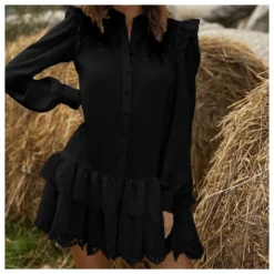 Fashion Hollow Lace Ladies T Shirt Dress Wholesale Long Sleeve SD202527 9 Fashion Hollow Lace Ladies T Shirt Dress Wholesale Long Sleeve SD202527 -Amour Vert shop 41a5001d a990 401c b724 a72a914d3926 A60BA08DCE9A3B27F68DBD722CD2B796