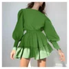Long-Sleeve High-Waist Vintage Pleated Swing Ruffled Dress Wholesale Dresses SDN536410 -Amour Vert shop 424c3161 4740 4b9d 8d23 5b6b5fc191e5 17a29cb5a7c3bad836719c56f3f28821