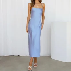 Fashion Sexy Slim Cross-Tie Dress Solid Color Backless Wholesale Dresses SDN560134