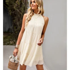 Sexy Lace-Up Tank Top Dress Sleeveless Crew Neck Solid Color Casual A-Line Tiered Wholesale Dresses SDN560684 20 Sexy Lace-Up Tank Top Dress Sleeveless Crew Neck Solid Color Casual A-Line Tiered Wholesale Dresses SDN560684 -Amour Vert shop 456d384e f9db 4bec b9e2 7a8192b87e6f 51e6792053b74400dde2fcdf549c0382