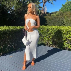 Sexy Suspenders Cutout Knit Dress Solid Color Side Slit Bodycon Wholesale Dresses SDN560749 -Amour Vert shop 4783e936 91c7 4542 838a c386f94f06e8 aa33a68e92f4d7d17f30c5020ad3391c