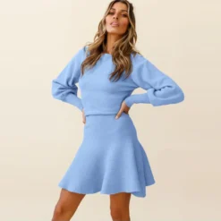 Solid Long Sleeve Knitting Mini Dress -Amour Vert shop 4d432ab4 90b8 4a95 b561 60e771e27960 364BCC7765D68096BCAC017CD081D673