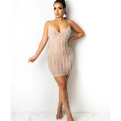 Sexy Perspective Sling V Neck Hot Drill Nightclub Bodycon Mini Dress Wholesale Dresses SDN562575 -Amour Vert shop 4f5bfbdf 0508 4c0d a133 6505da903572 e9b7dacd1adb5fa6b56eddf2ca19d024