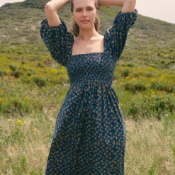 The Katrina Dress | Navy Poppy -Amour Vert shop 5