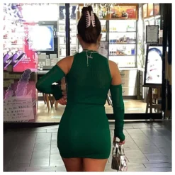 Sexy Round Neck Sleeveless Long-Sleeve Knitted Bodycon Dress Wholesale Dresses SD510133 -Amour Vert shop 549a15cd 0f0e 44c8 aecc 8ae95a8875da 328838e6095cd83d7be368a3f30f8c9e