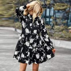 Elegant Print Long Sleeve Dress Loose High Waist Wholesale Dresses SDN560955 -Amour Vert shop 5684209c 5f04 46b5 bea9 1a0bfd3742c8 81aa6c74d1a69393f7fc1ea6c783c557