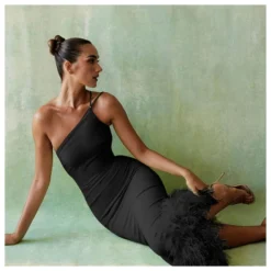 Women One Shoulder Halter Dress Feminine Backless Slim Fit Fishtail Long Dress Wholesale Clothing Vendors SDN537937 -Amour Vert shop 5a4f8553 f52d 44c1 9380 1cf9b28ace23 7e8bc09b6cc0340e9c5b097266c109ad