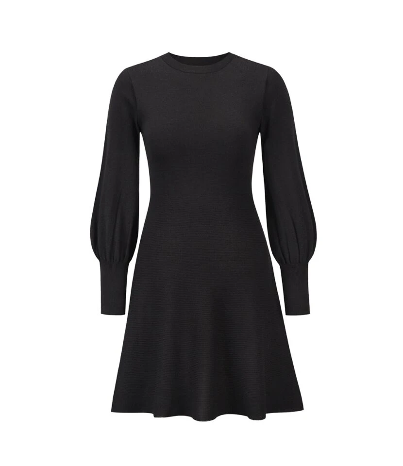 Round Neck Solid High Waist Knitted Dress Wholesale Women's Clothing SD070070 8 Round Neck Solid High Waist Knitted Dress Wholesale Women's Clothing SD070070 - Image 6