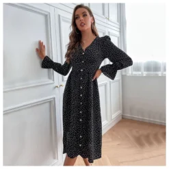 Fashion Polka Dot Dress V Neck Long Sleeve Casual Wholesale Dresses SDN561347 -Amour Vert shop 5e51c237 200c 4cb3 a560 1bab9b305f87 O1CN01hS1Lyt2FsHZIHPrw2 2502018935 0 cib
