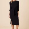 Colombe 3/4 Sleeve Reverie Knit Dress - Black -Amour Vert shop 6054 34 Slv Colombe Black 1