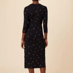 Colombe 3/4 Sleeve Reverie Knit Dress - Positano -Amour Vert shop 6054 34 Slv Colombe Positano 3