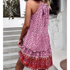 Fashion Print Halter Neck Dress Swing Casual Resort Wholesale Womens Bohemian Dresses With Pockets SDN560296 17 Fashion Print Halter Neck Dress Swing Casual Resort Wholesale Womens Bohemian Dresses With Pockets SDN560296 -Amour Vert shop 64535c4a a540 4367 84d1 afe856ec4275 ba6d7722c17781a0ef666eac0b1f142a